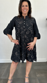 Jurk Isabella bling zwart