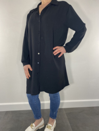 Half lange blouse/ jurk zwart