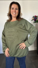 Sweater Custom +SIZE army SALE
