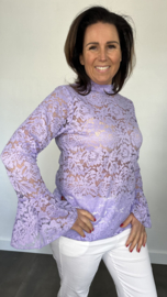 Kanten top Jill lila SALE