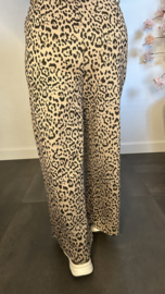 Panter palazzo broek Maud Taupe