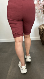 Korte joggjeans Bordeaux