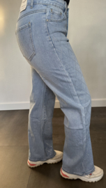 Red Berry Jeans WIDE LEG met glitter