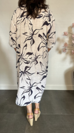 Linnenlook jurk Jade Wit