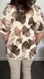 Blouse Milou gebloemd bruin