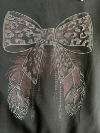 Comfy pak glitter Strik Zwart