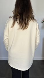 Sweater glitter gymp ecru