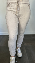 Joggjeans silver sparkle zand