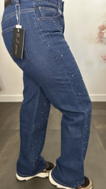 B.S. Jeans WIDE leg met Glitter