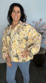 Ballon jack met bloemen Geel