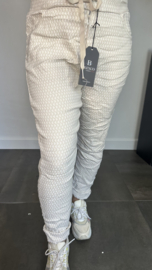 Joggjeans jacquard Nova ecru/ zand