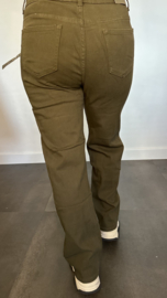 B.S. Wide leg / high waist jeans army