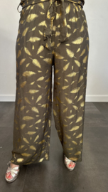 Palazzo broek golden feather army SALE