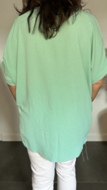 Shirt Kiki met knopen Mint