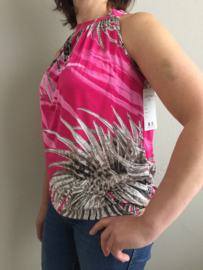 Halter top palm fuchsia