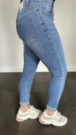 Red Berry/G-smack stretch jeans MOM fit denim blue