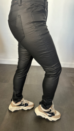 B.S. Lederlook broek zwart