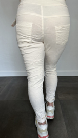 Joggjeans silver sparkle ecru