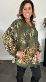 Blouse met panters army