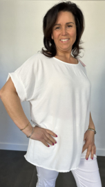 Shirt Lieke met kant +SIZE ecru