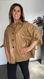 Trenchcoat kort camel
