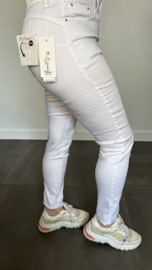 B.S. stretch broek wit