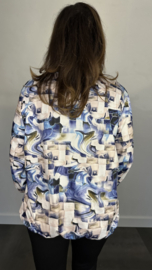 Soft top Zilver blocks blauw