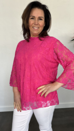 Kanten top Lexy fuchsia
