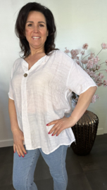 Blouse Silvi flowers Wit