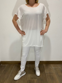 Shirt  met koord ecru SALE