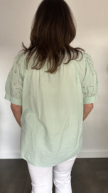 Blouse Isabella bling licht groen