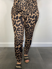 Stretch broek Emma panter SALE