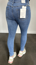 G-smack Jeans HIGH WAIST slim fit met glitter knopen