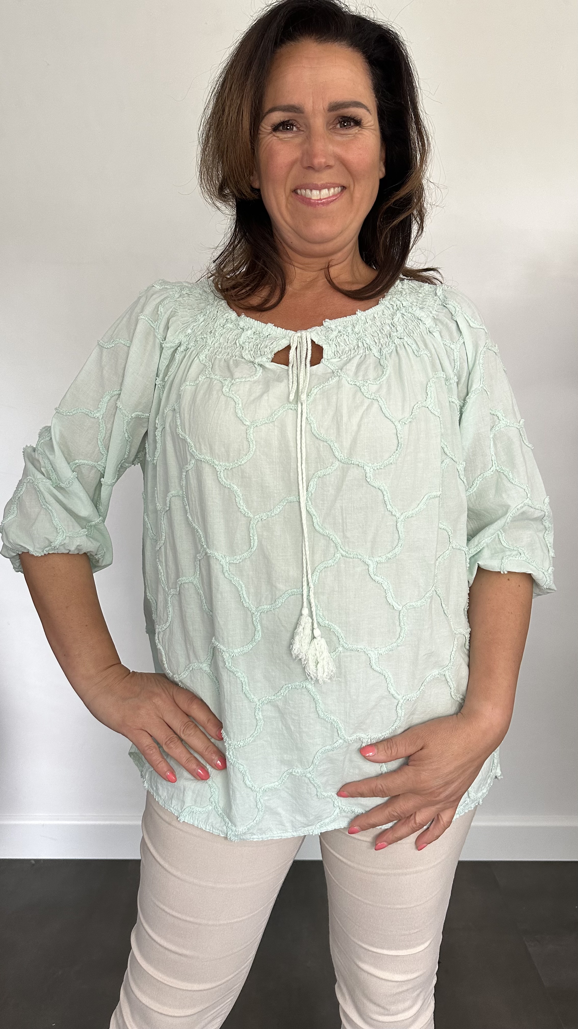 Blouse Florida licht groen