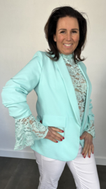 Kanten top Jill mint SALE