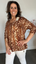 Top Gigi panter Roest Bruin