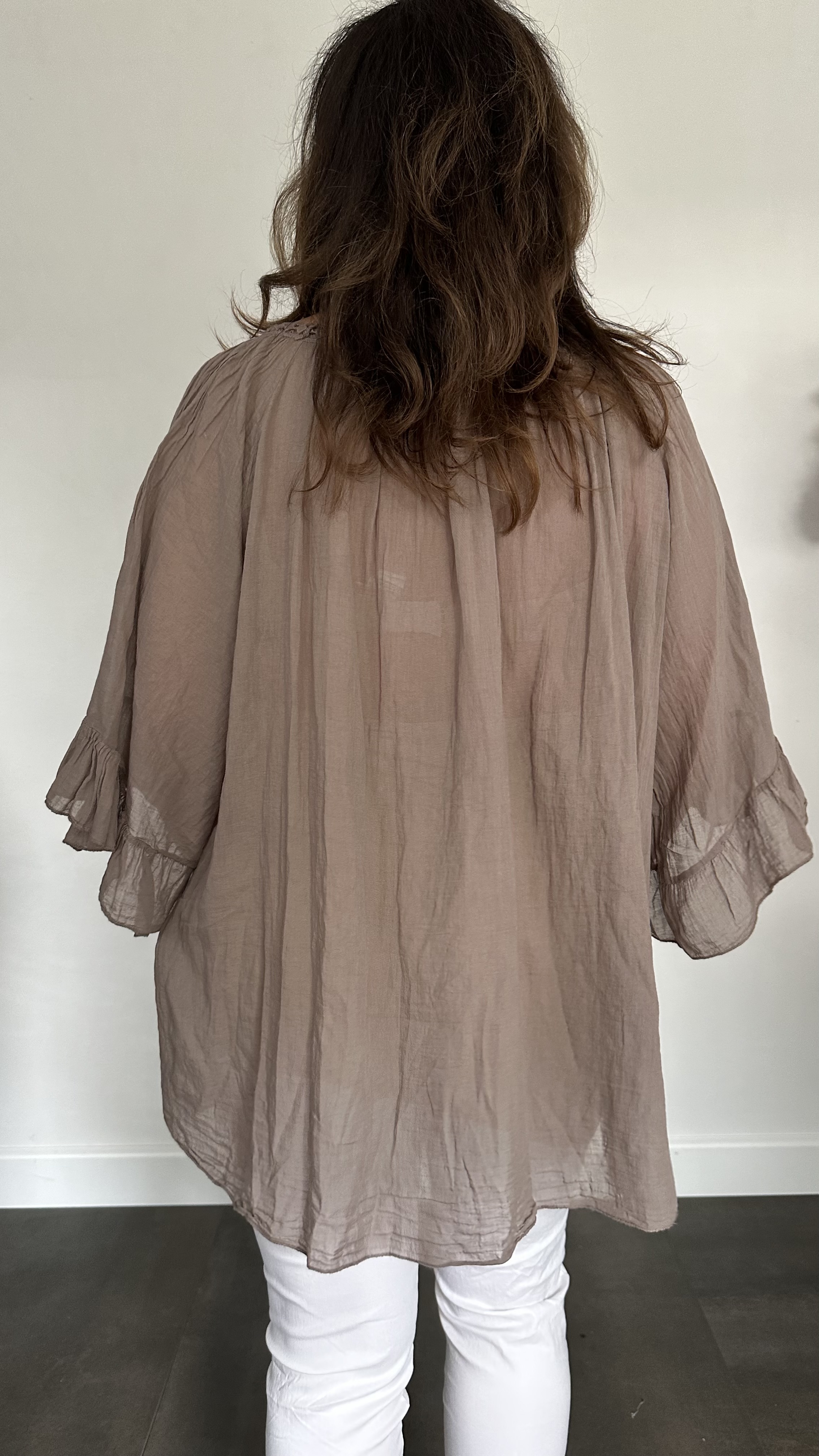 Blouse Veronica UNI +SIZE taupe