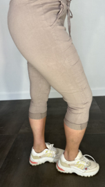 Comfy CAPRI joggjeans taupe