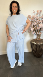 2-Delig pak Reza met strik IJsblauw