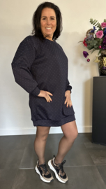Tuniek/jurk zilver glitter Marine