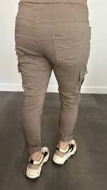 Cargo joggjeans taupe