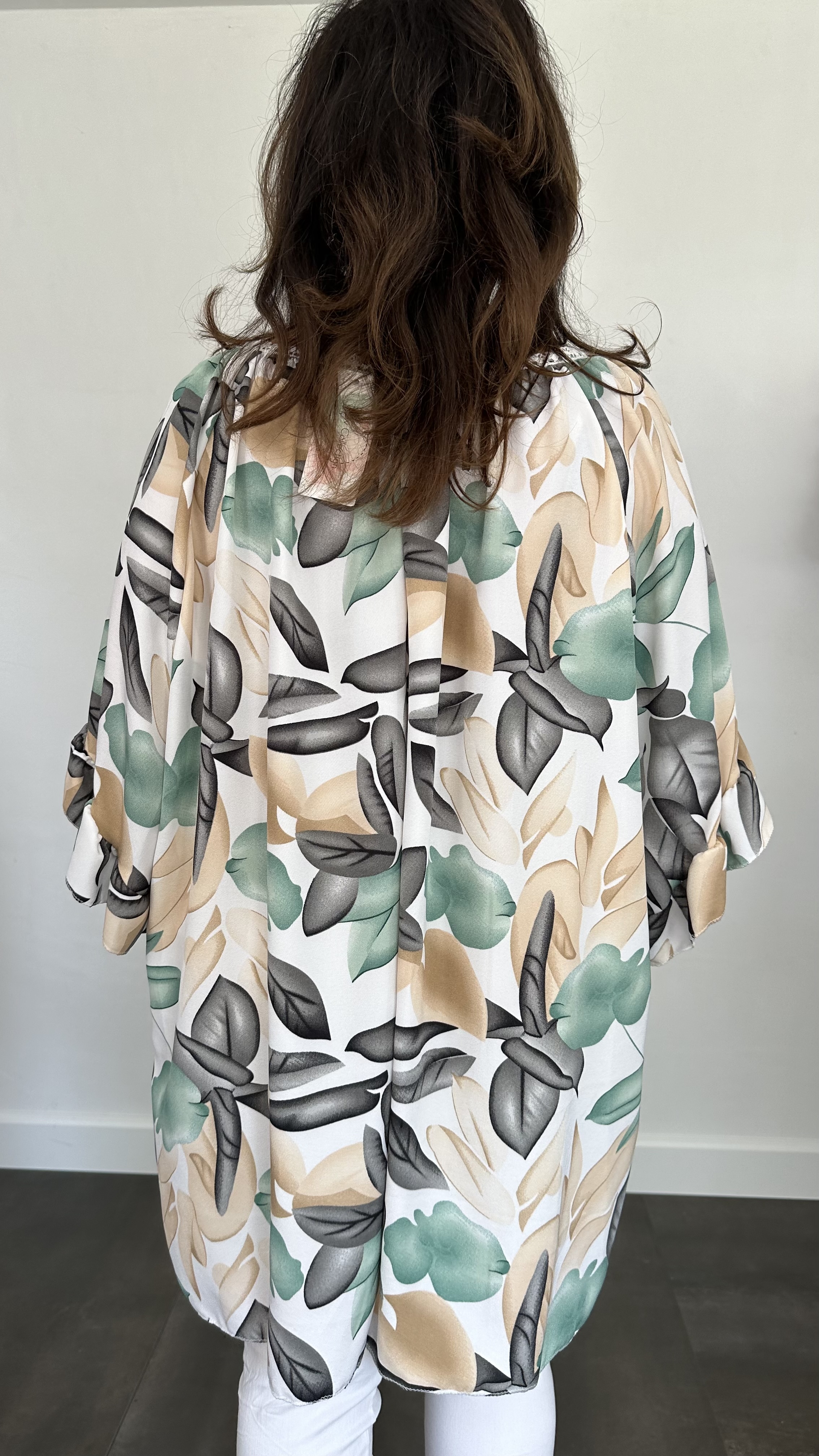Tuniek Anita +SIZE flowers groen
