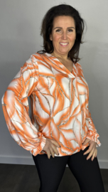 Soft top Linda met elastiek oranje