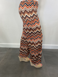 Flared pants zig zag stone