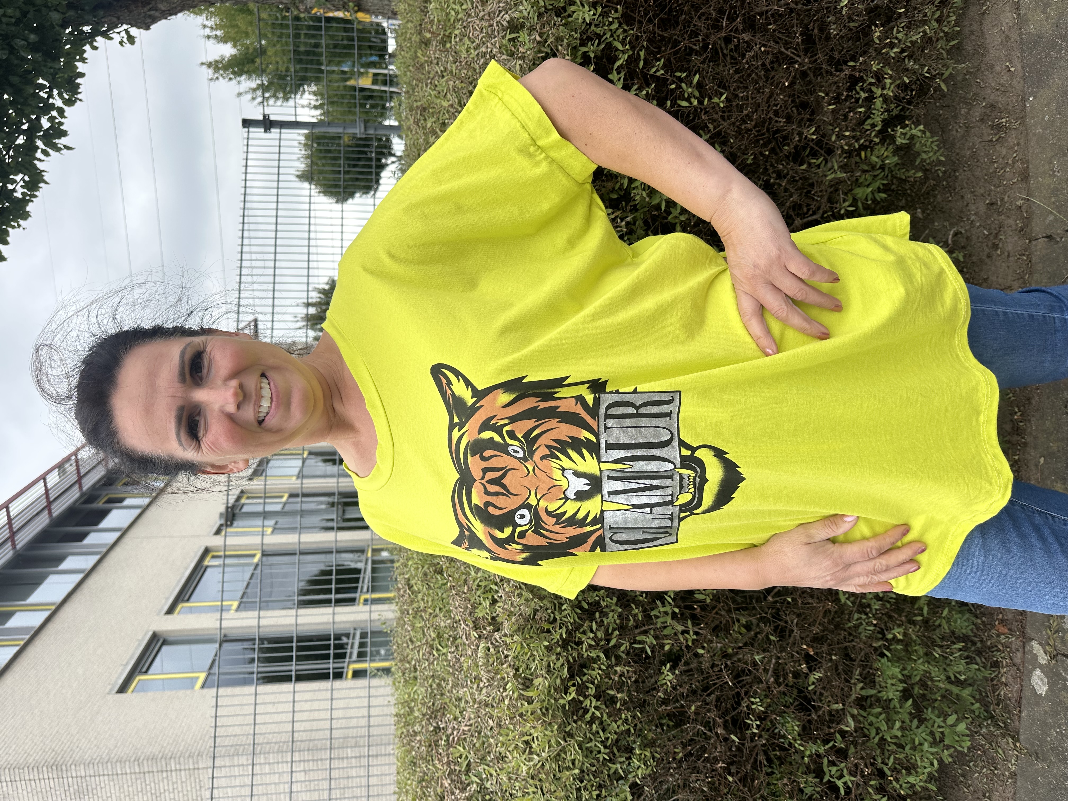 Oversized t-shirt Glamour lemon SALE