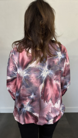 Soft top Gold flowers roze