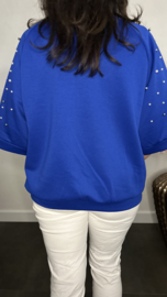 Sweatshirt parels Kobalt