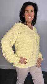 Top Sofie ruffles Geel