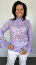 Kanten top Jill lila SALE