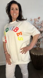 Sweatshirts Good vibes Ecru